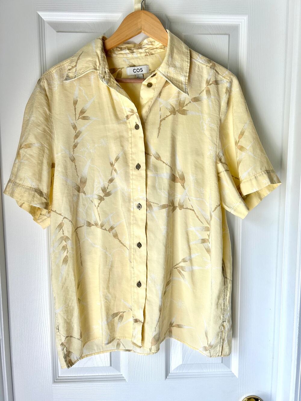 COS Yellow Buttondown Top